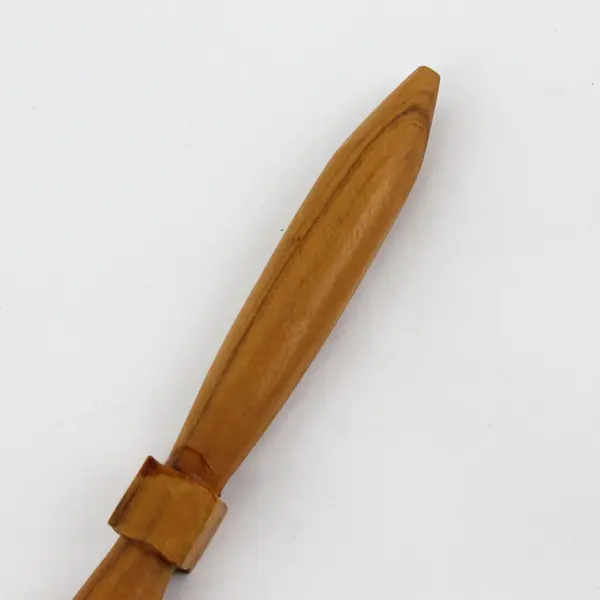 Hand Carved Wooden "Cannibal Fork" 4 Prong Wooden Fork Collectible 10" Long