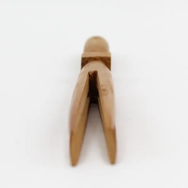 Hand Carved Wooden "Cannibal Fork" 4 Prong Wooden Fork Collectible 10" Long