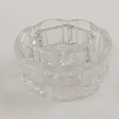 Lot of 2 Vintage Glass Salt Cellars Open Salts Collectible Tableware