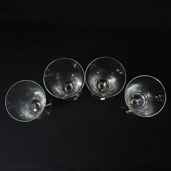 Set Of 4 Vintage Fostoria  Etched  Rose 6” Iced Tea Glasses 