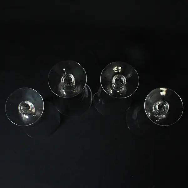 Set Of 4 Vintage Fostoria  Etched  Rose 6” Iced Tea Glasses 