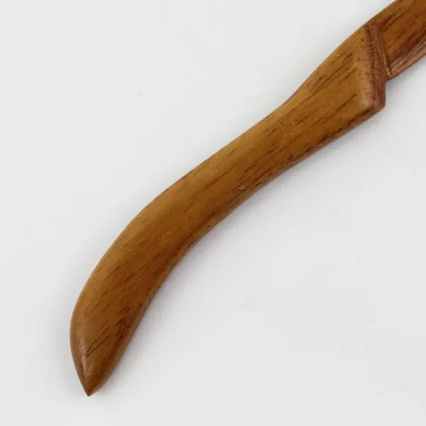 Vtg Handmade Carved Wooden Knife/Letter Opener/Novelty 8.5" Total Length