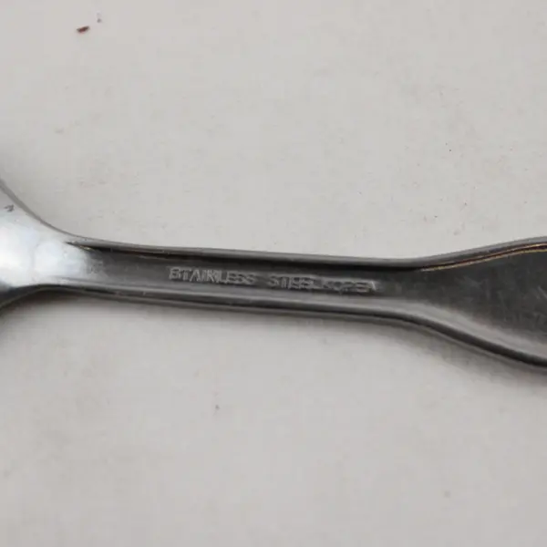 Lot of 2 Sanitoy Stainless Steel 1 Long Feeding Spoon 1 Infant Spoon Rare HTF 