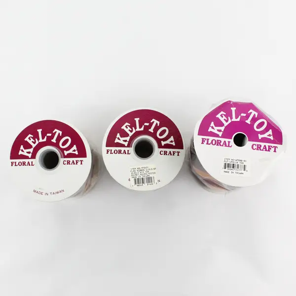 Lot of 3 Kel-Toy Flag Patriotic Ribbon 4" x 10 Yards(1 is 6" wide), New 