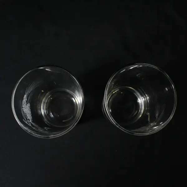 2 Libbey St. Clair Frosted Pine Cone Iced Tea Glasses 6.25"