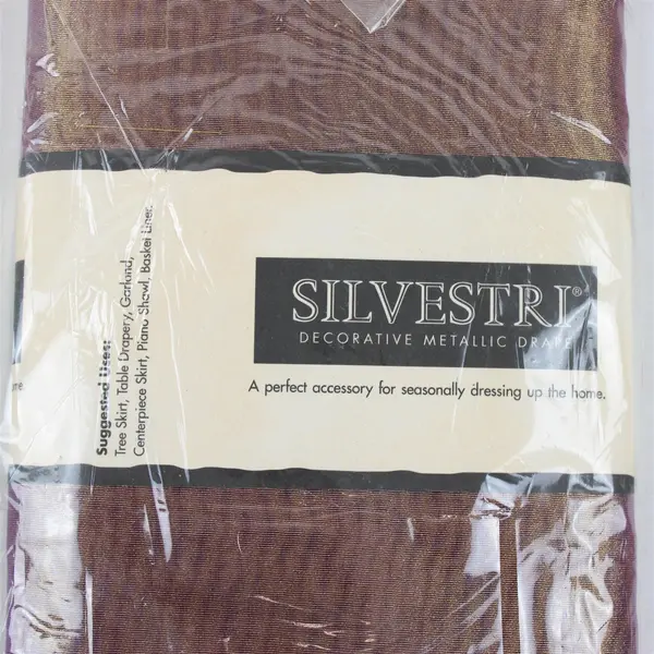 Silvestri Decorative Metallic Drape Golden Amethyst Tree Shawl/Skirt/Garland