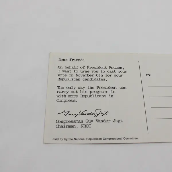 Ronald Reagan Portrait Postcard National Republican Congressional Committee