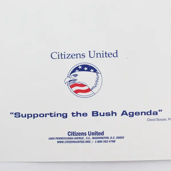 President George W. Bush Citizens United 8X10 Photo Print