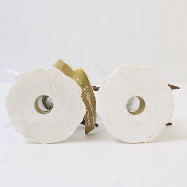 Lot of 2 Roman Inc Acrylic Snowman Angels New Holiday Figurines