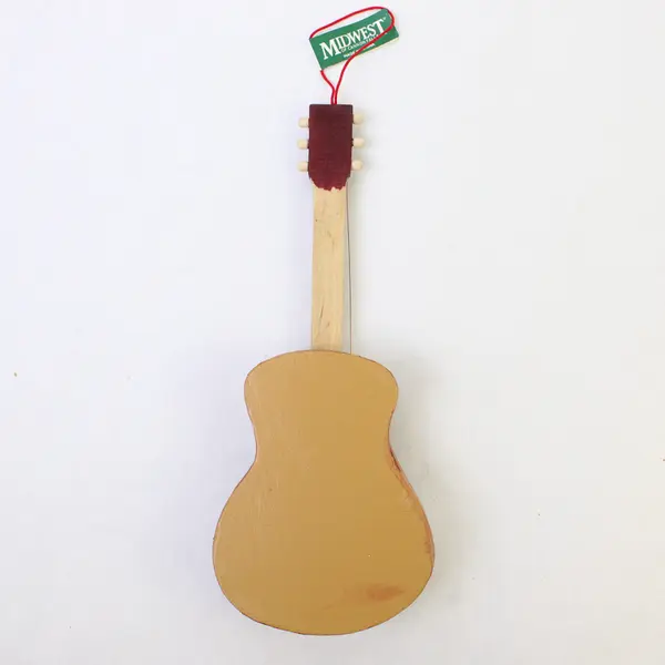 Midwest of Cannon Falls Wooden Guitar Ornament 8in Music Collectible New