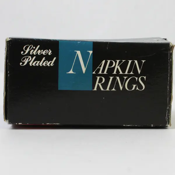 Silver-Plated Napkin Rings Set of 4 Boxed - Classic Tableware