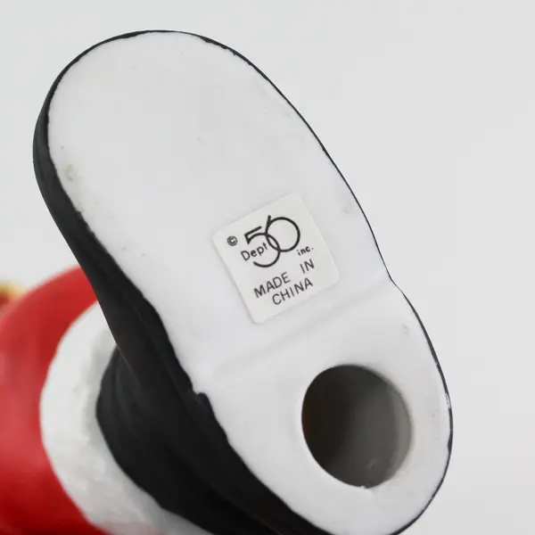 Department 56 HO HO HO Santa With Pipe Book Bear Pocket Watch Figure