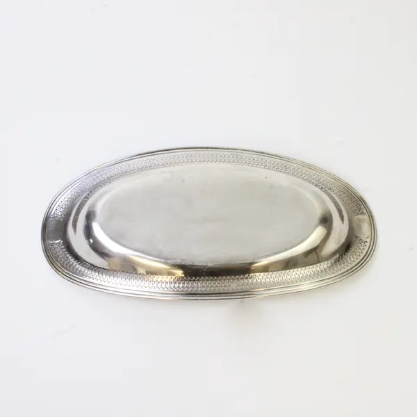 Vtg Wrought + Right Silverplate Articulated Bread Tray #84894 - 13" Long