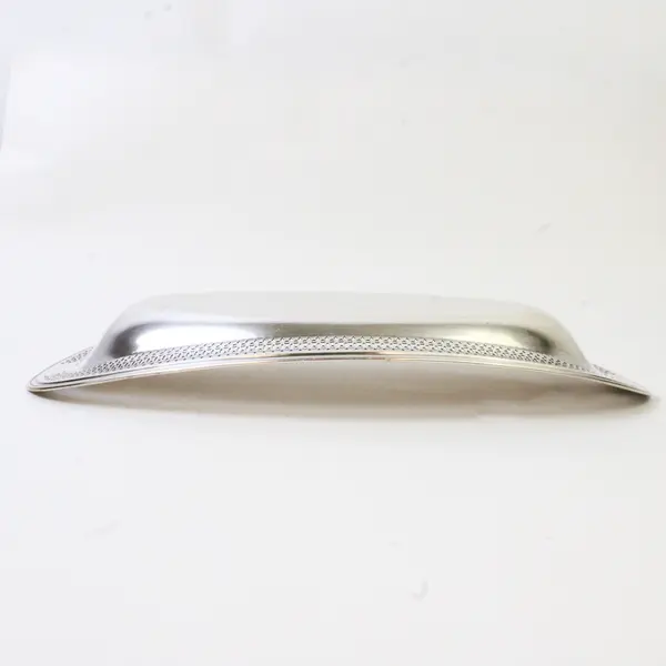 Vtg Wrought + Right Silverplate Articulated Bread Tray #84894 - 13" Long