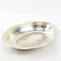 Vintage Sheffield Silver Co. Silverplate Serving Bowl 10"x8" 