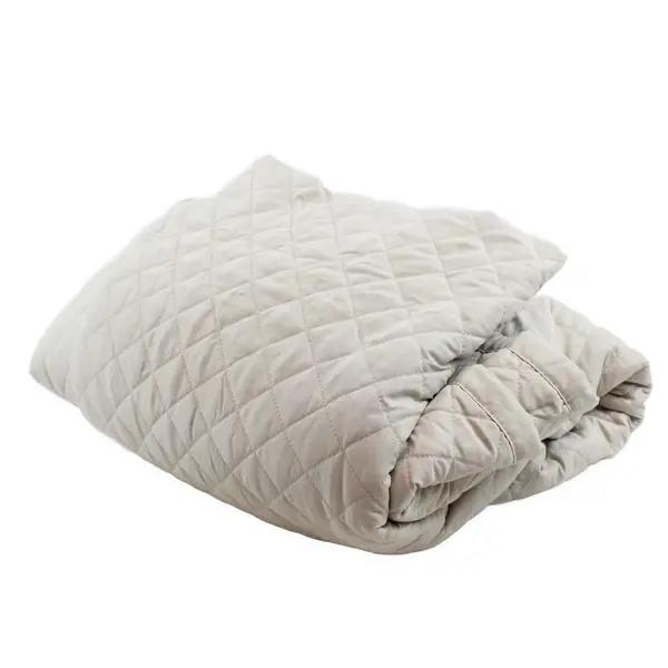 Home By Jennifer Adams Light Gray Bedspread Quilt Lux Collection Queen Size