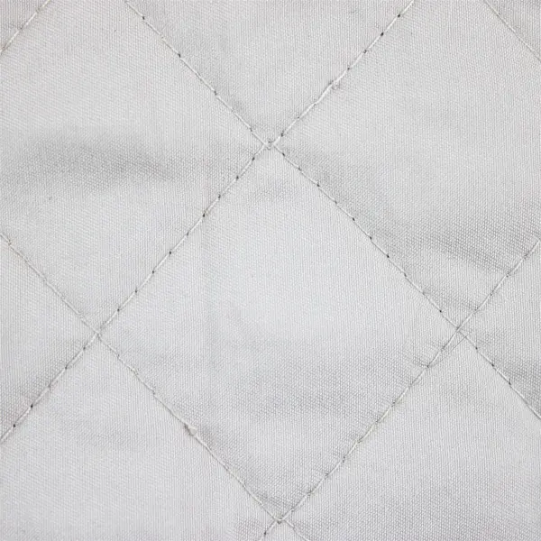 Home By Jennifer Adams Light Gray Bedspread Quilt Lux Collection Queen Size