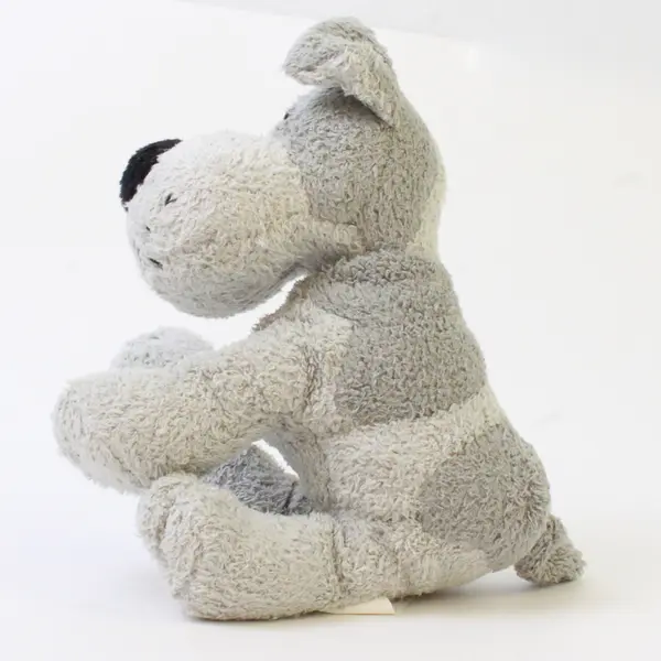 Russ Berrie & Co. Luv Pets Biscuit Gray Puppy Dog Bean Bag Plush Animal 5” 