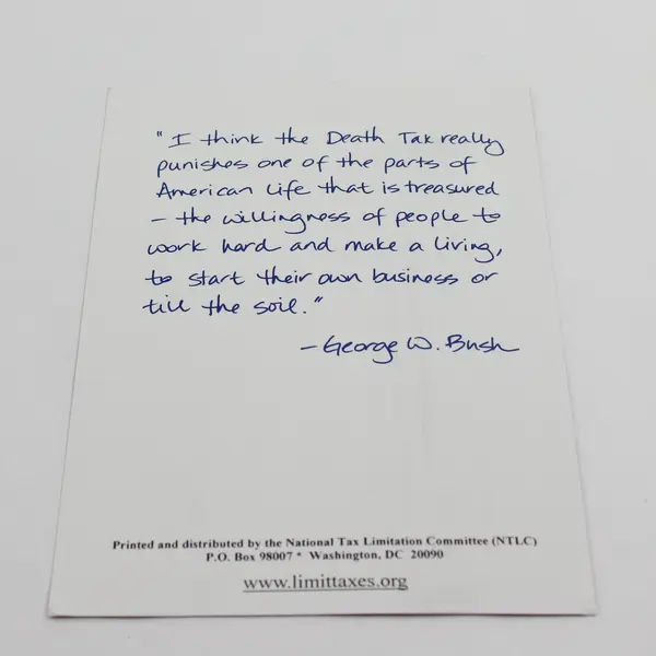 George W. Bush BW Portrait Photo Print National Tax Limitation Committee