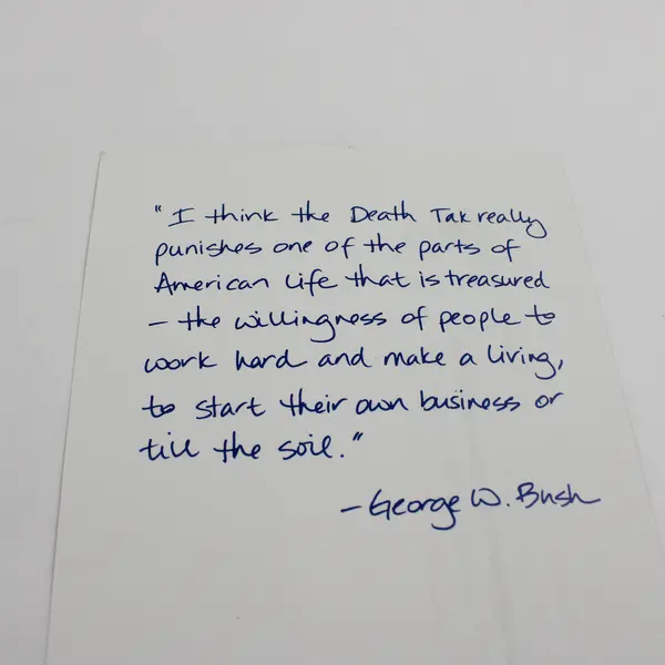 George W. Bush BW Portrait Photo Print National Tax Limitation Committee