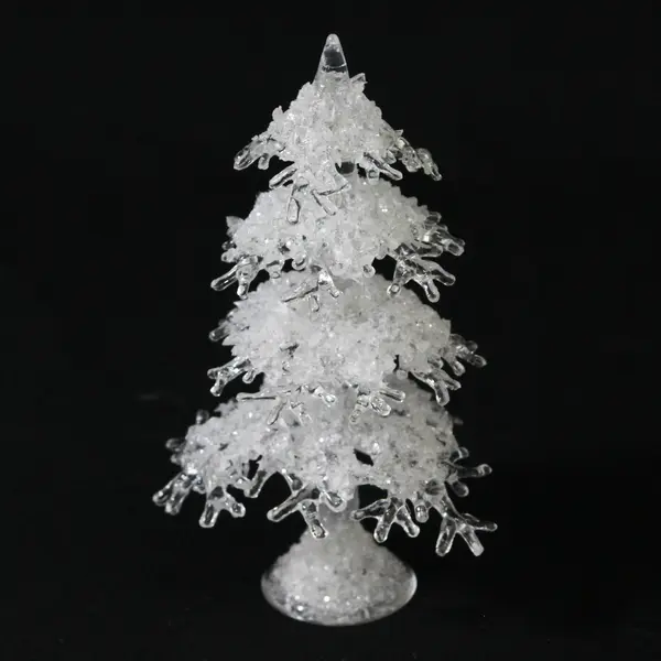 Set Of 2 Dept 56 Icy Trees 4 And 5.5"