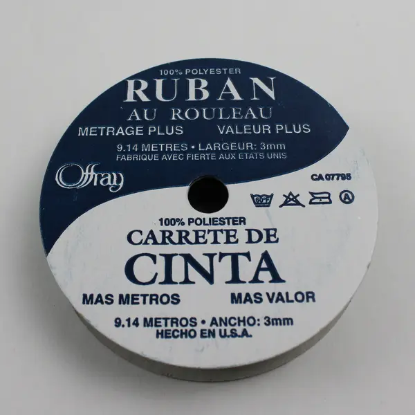 Lot of 3 Christmas Ribbon Spools Holiday Craft Gift Wrap