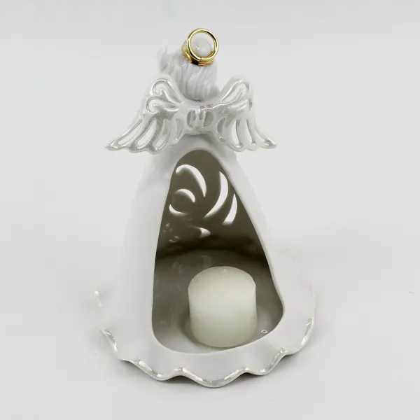 2002 Enesco Spirituelle Noel Angel Candleholder # 106409