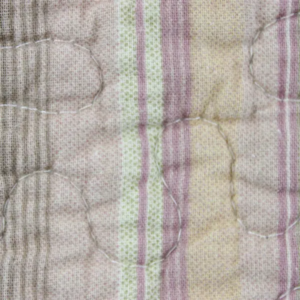 Unbranded Gray Blue Orange Striped Bedspread 100% Cotton King Size 119" x 118"