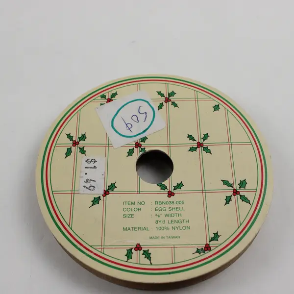 Lot of 7 Assorted Spools of Ribbon Blue & Pink Cream