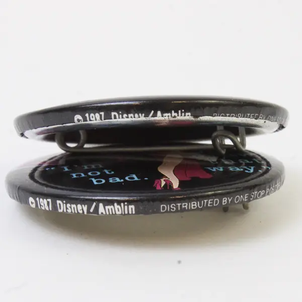 Lot of 2 Who Framed Roger Rabbit & Jessica Rabbit Movie Lines Button Pins