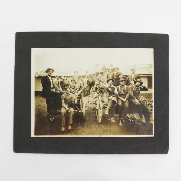 Set Of 2 Occupational Men Group Mounted Photos 1920s Harry Stratton AZ WA MO