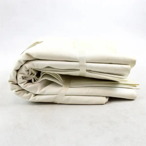Lot Of 2 Bates White Flat Sheet Bed Sheet Comb Percale Torn Size 50" x 80"