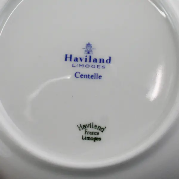 Set of 6 Vintage Haviland Limoges Centrelle wide Rim Soup or Cereal Bowls 8"