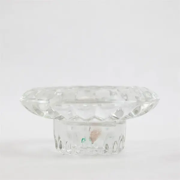 Crystal Faceted Votive Candle Holder 3.5" Collectible