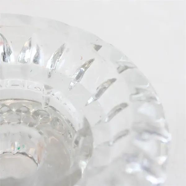 Crystal Faceted Votive Candle Holder 3.5" Collectible