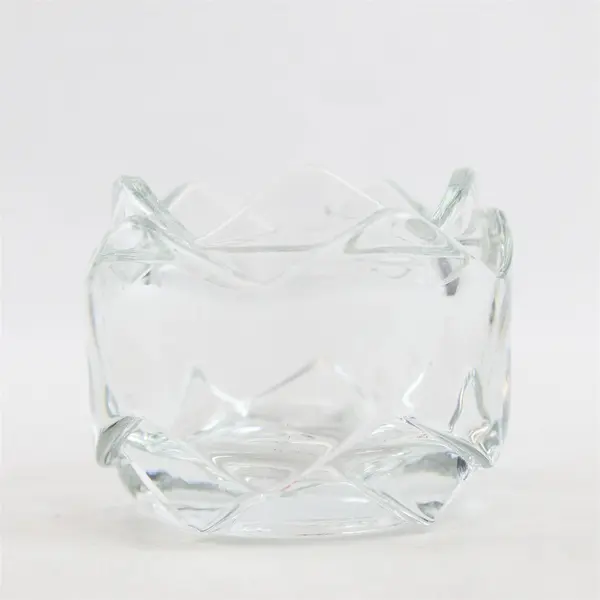 Vintage Indiana Glass Lotus Stackable Votive Candle Holder Clear