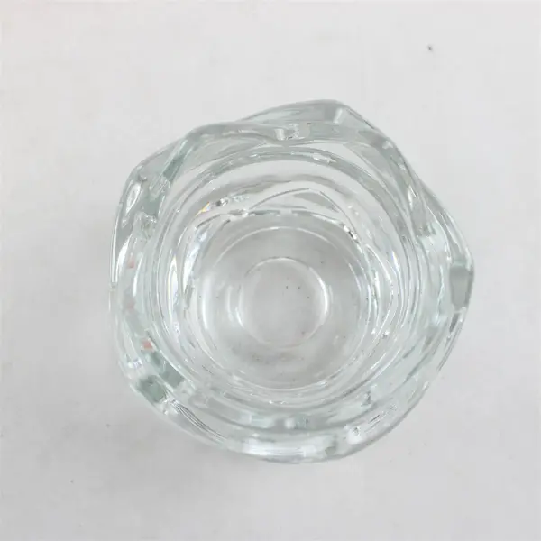 Vintage Indiana Glass Lotus Stackable Votive Candle Holder Clear