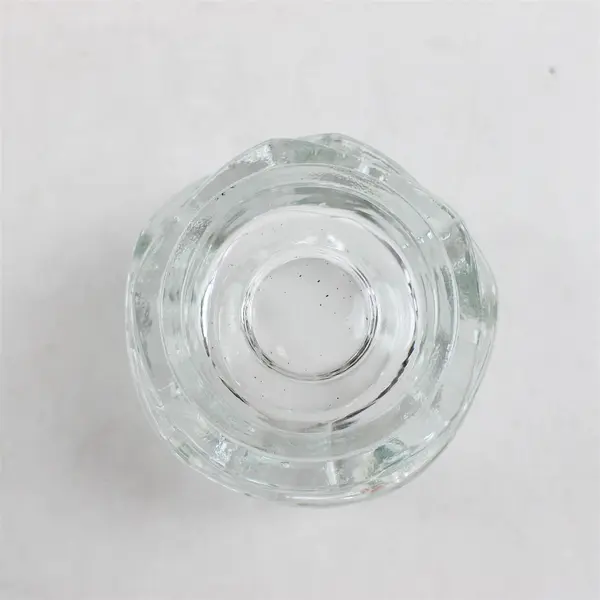 Vintage Indiana Glass Lotus Stackable Votive Candle Holder Clear