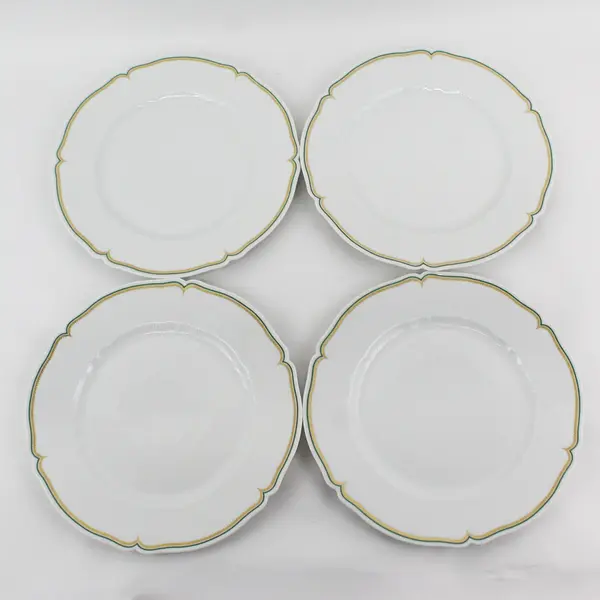 Set of 4 Vintage Haviland Limoges Centelle 10.25" Dinner Plates