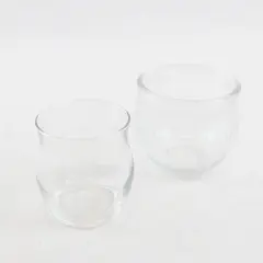 Lot of 2 Votive/Tealight Candle Holders - Home Decor Table Accents
