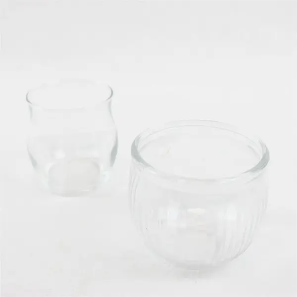 Lot of 2 Votive/Tealight Candle Holders - Home Decor Table Accents