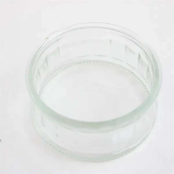 Lot of 2 Clear Glass Votive Candle Holders Tea Light Holders