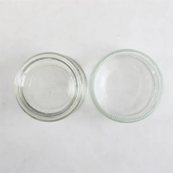 Lot of 2 Clear Glass Votive Candle Holders Tea Light Holders