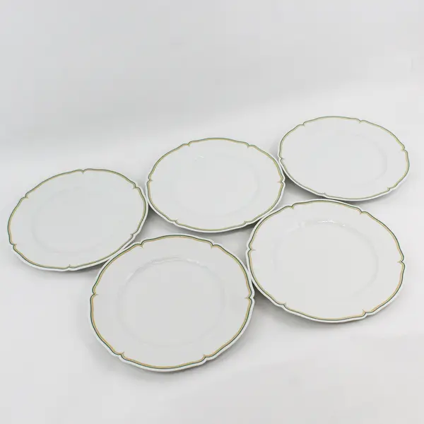 Set of 5 Vintage Haviland Limoges Centelle 10.25" Dinner Plates