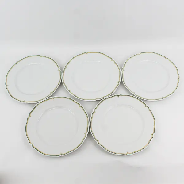 Set of 5 Vintage Haviland Limoges Centelle 10.25" Dinner Plates