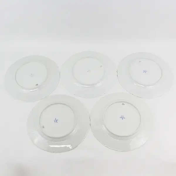 Set of 5 Vintage Haviland Limoges Centelle 10.25" Dinner Plates