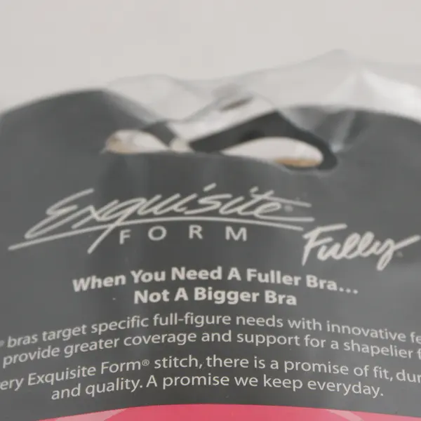 NWT Exquisite Form Women's 42DD Beige 5100532 Wireless Original Full Support Bra