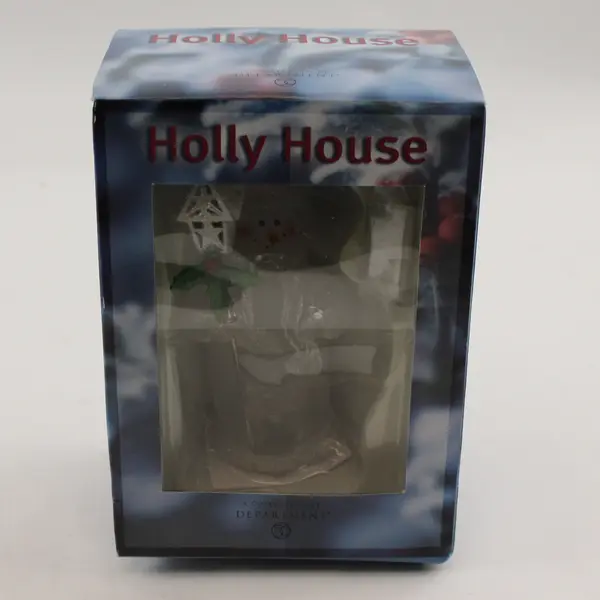 Department 56 Holly House Snowman with Street Light - New