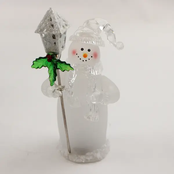 Department 56 Holly House Snowman with Street Light - New