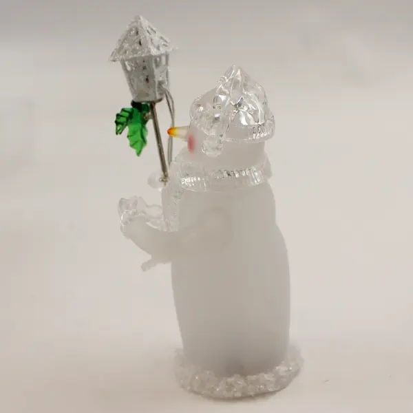 Department 56 Holly House Snowman with Street Light - New